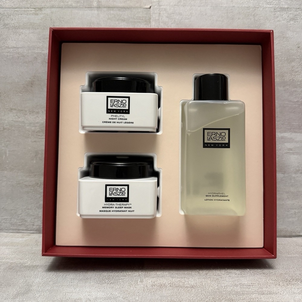 Erno Laszlo 3x Skin‎ Care Set -Phelityl, Hydra-Therapy, & Hydraphel Moisturizer